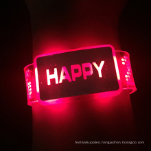 2016 New led Happy Light Bracelet with battery